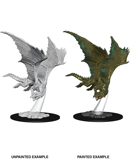 D&D Nolzur's Marvelous Miniatures: Young Bronze Dragon Minatures Wizkids Games    | Red Claw Gaming