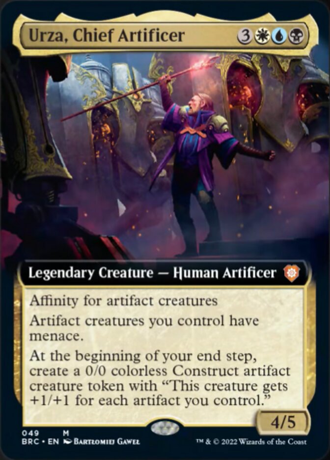 Urza, Chief Artificer (Extended Art) [The Brothers' War Commander] MTG Single Magic: The Gathering    | Red Claw Gaming