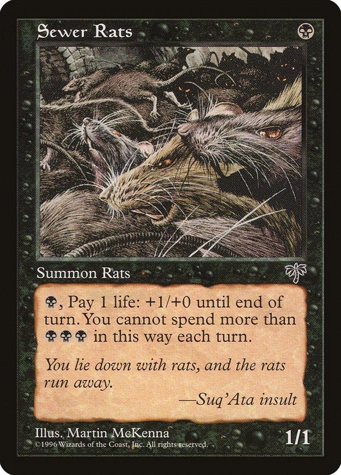 Sewer Rats [Mirage] MTG Single Magic: The Gathering    | Red Claw Gaming