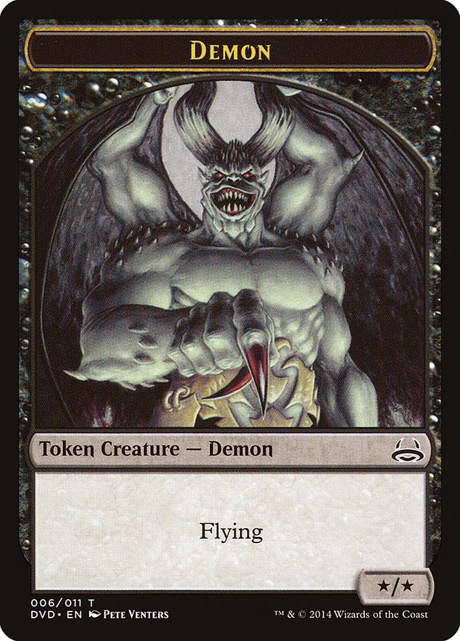 Demon Token (Divine vs. Demonic) [Duel Decks Anthology Tokens] MTG Single Magic: The Gathering    | Red Claw Gaming