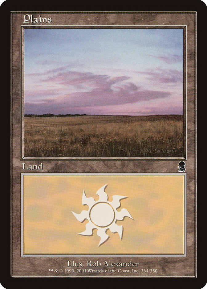 Plains (334) [Odyssey] MTG Single Magic: The Gathering    | Red Claw Gaming