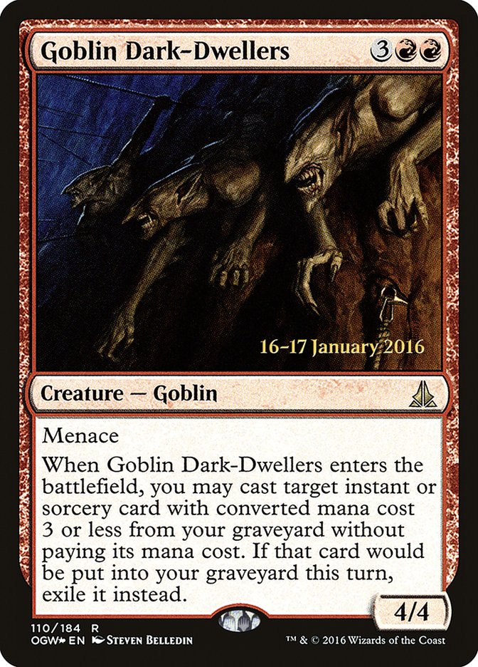 Goblin Dark-Dwellers [Oath of the Gatewatch Prerelease Promos] MTG Single Magic: The Gathering    | Red Claw Gaming