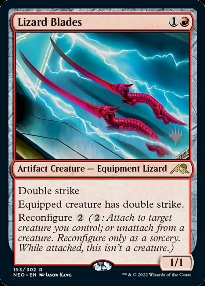 Lizard Blades (Promo Pack) [Kamigawa: Neon Dynasty Promos] MTG Single Magic: The Gathering    | Red Claw Gaming