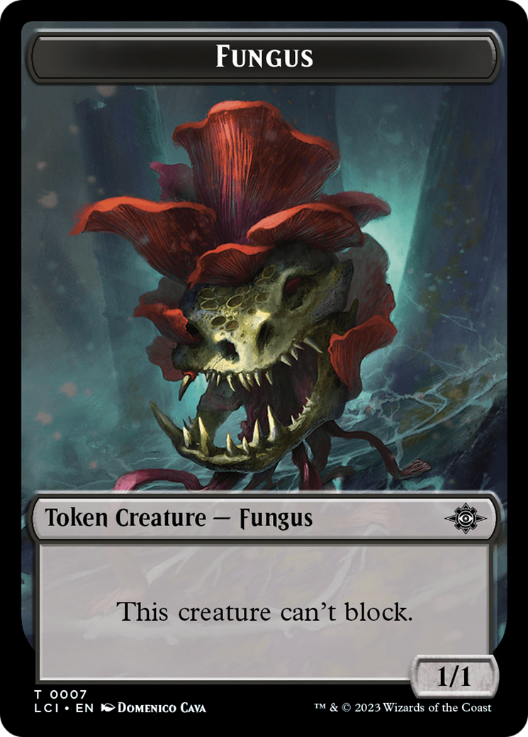 Treasure (0002) // Fungus Double-Sided Token [Jurassic World Collection Tokens] MTG Single Magic: The Gathering    | Red Claw Gaming