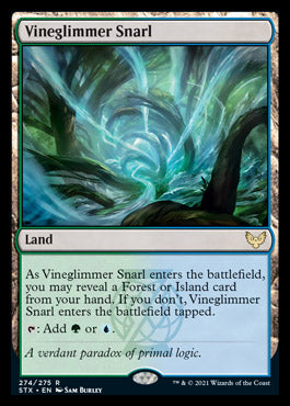 Vineglimmer Snarl [Strixhaven: School of Mages] MTG Single Magic: The Gathering    | Red Claw Gaming