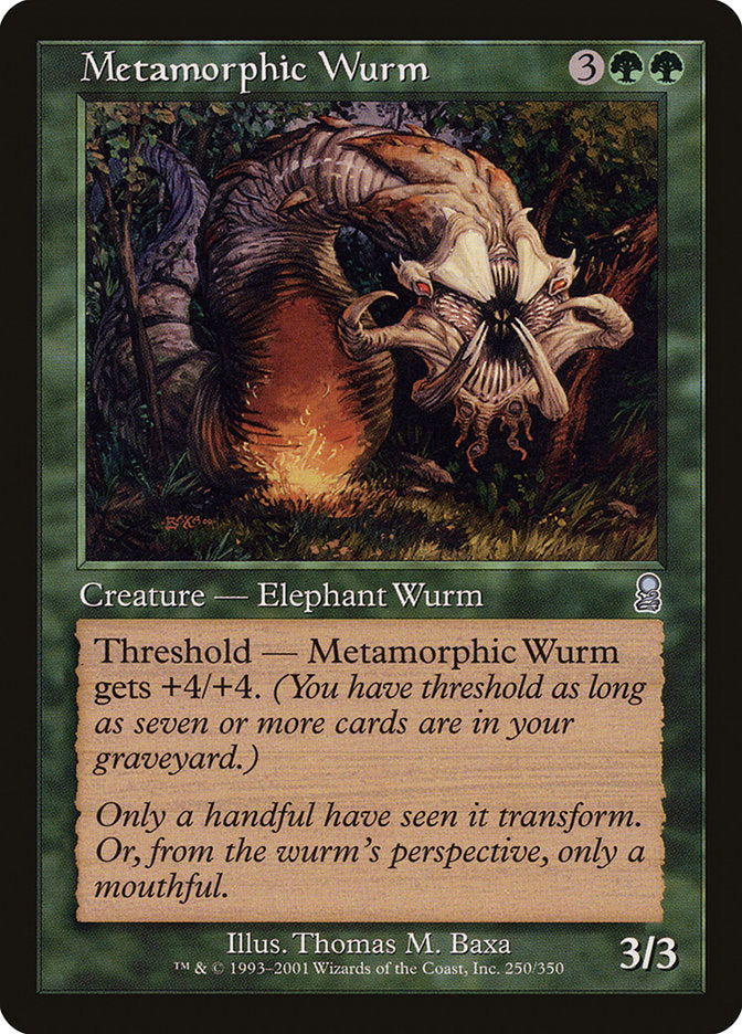 Metamorphic Wurm [Odyssey] MTG Single Magic: The Gathering    | Red Claw Gaming