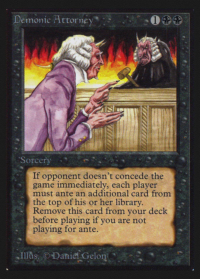 Demonic Attorney [Collectors' Edition] MTG Single Magic: The Gathering    | Red Claw Gaming