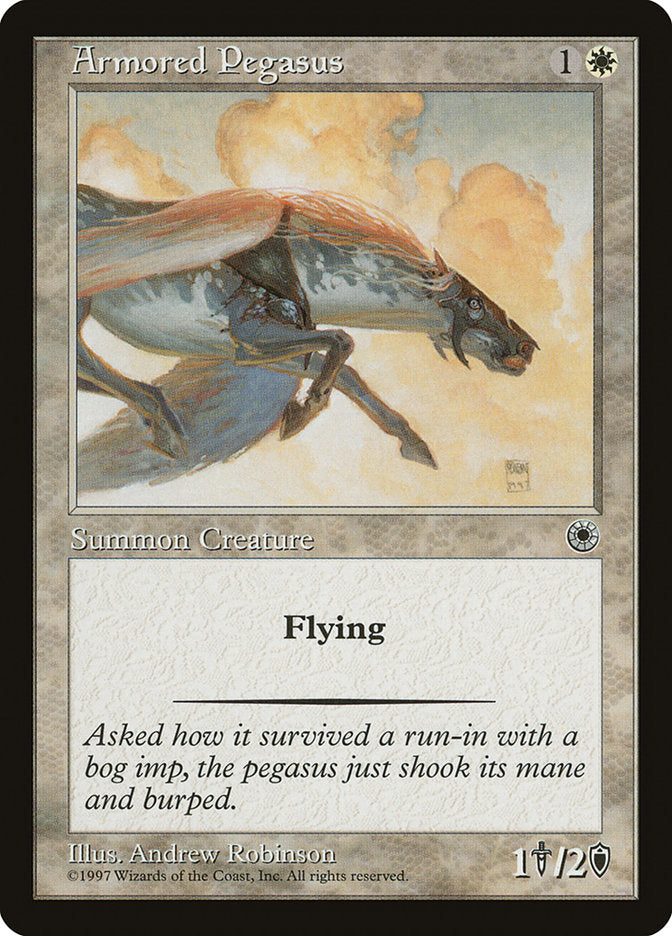 Armored Pegasus [Portal] MTG Single Magic: The Gathering    | Red Claw Gaming