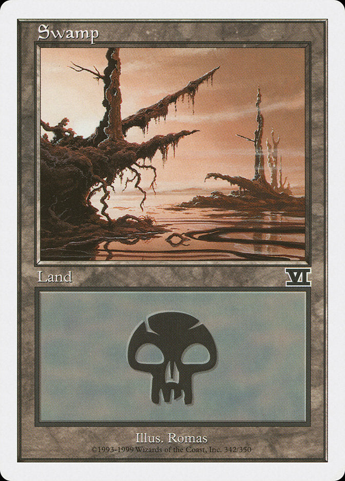 Swamp (342) [Classic Sixth Edition] MTG Single Magic: The Gathering    | Red Claw Gaming