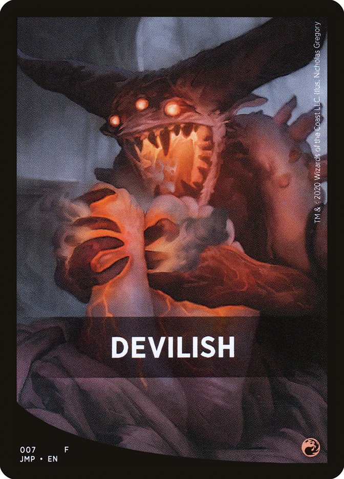 Devilish Theme Card [Jumpstart Front Cards] MTG Single Magic: The Gathering    | Red Claw Gaming