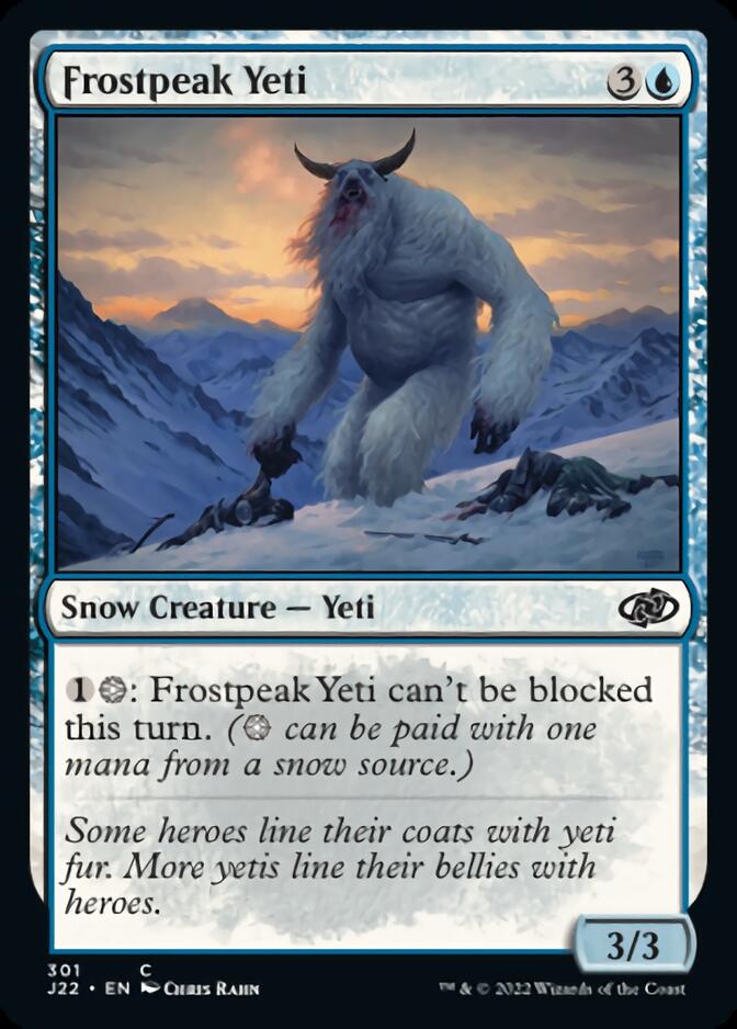 Frostpeak Yeti [Jumpstart 2022] MTG Single Magic: The Gathering    | Red Claw Gaming