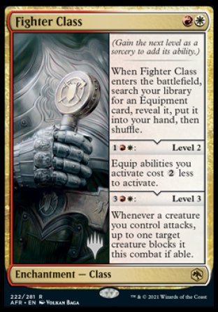 Fighter Class (Promo Pack) [Dungeons & Dragons: Adventures in the Forgotten Realms Promos] MTG Single Magic: The Gathering    | Red Claw Gaming