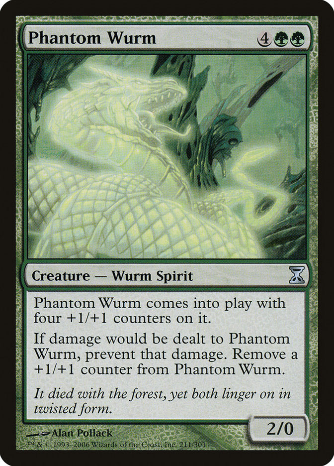 Phantom Wurm [Time Spiral] MTG Single Magic: The Gathering    | Red Claw Gaming