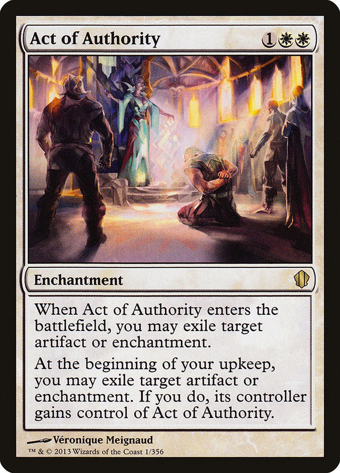 Act of Authority [Commander 2013] MTG Single Magic: The Gathering    | Red Claw Gaming