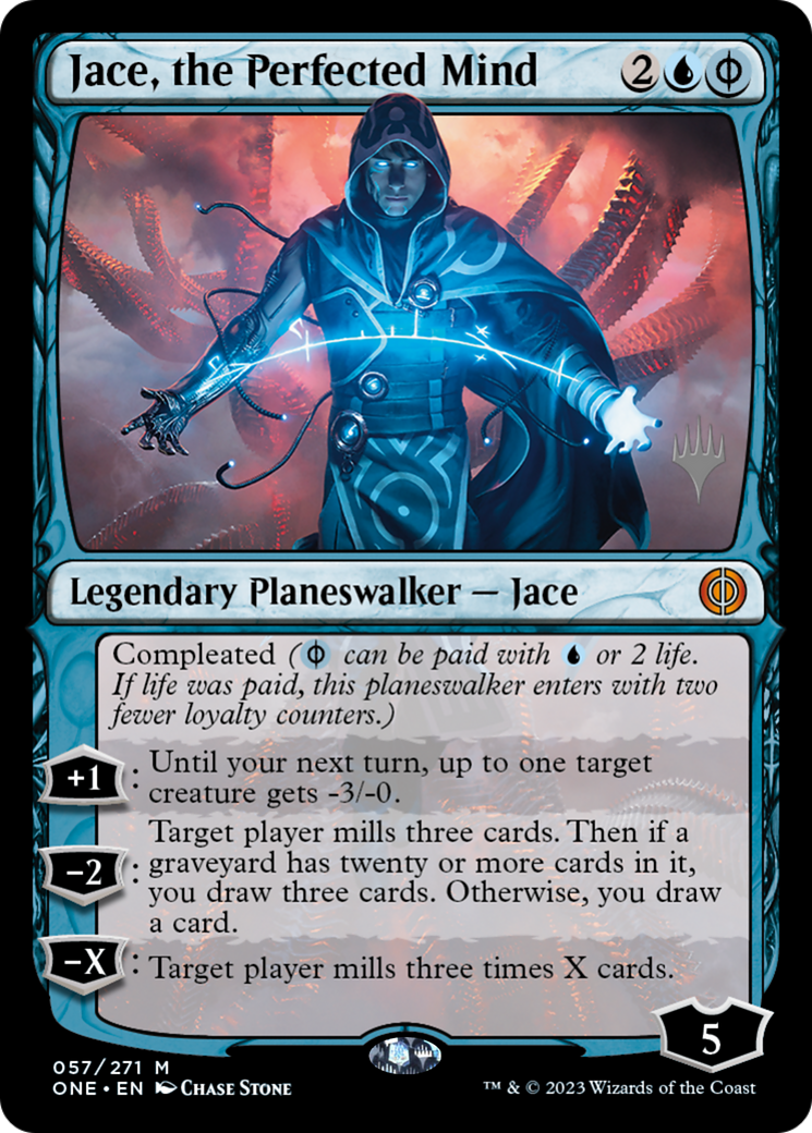 Jace, the Perfected Mind (Promo Pack) [Phyrexia: All Will Be One Promos] MTG Single Magic: The Gathering    | Red Claw Gaming