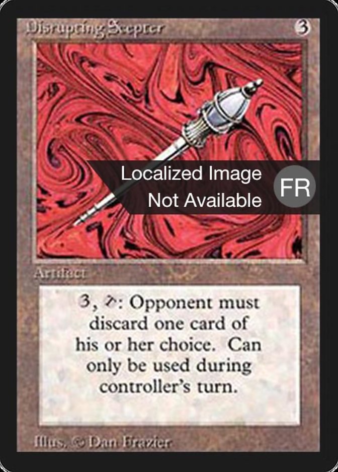 Disrupting Scepter [Foreign Black Border] MTG Single Magic: The Gathering    | Red Claw Gaming