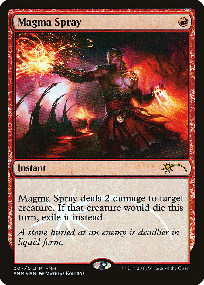 Magma Spray [Friday Night Magic 2014] MTG Single Magic: The Gathering    | Red Claw Gaming