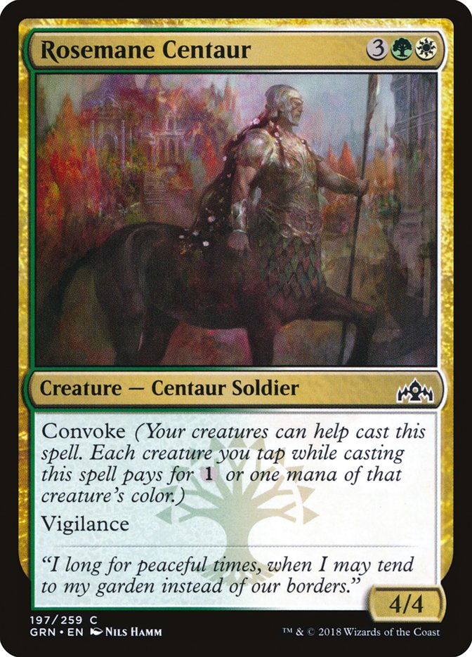 Rosemane Centaur [Guilds of Ravnica] MTG Single Magic: The Gathering    | Red Claw Gaming