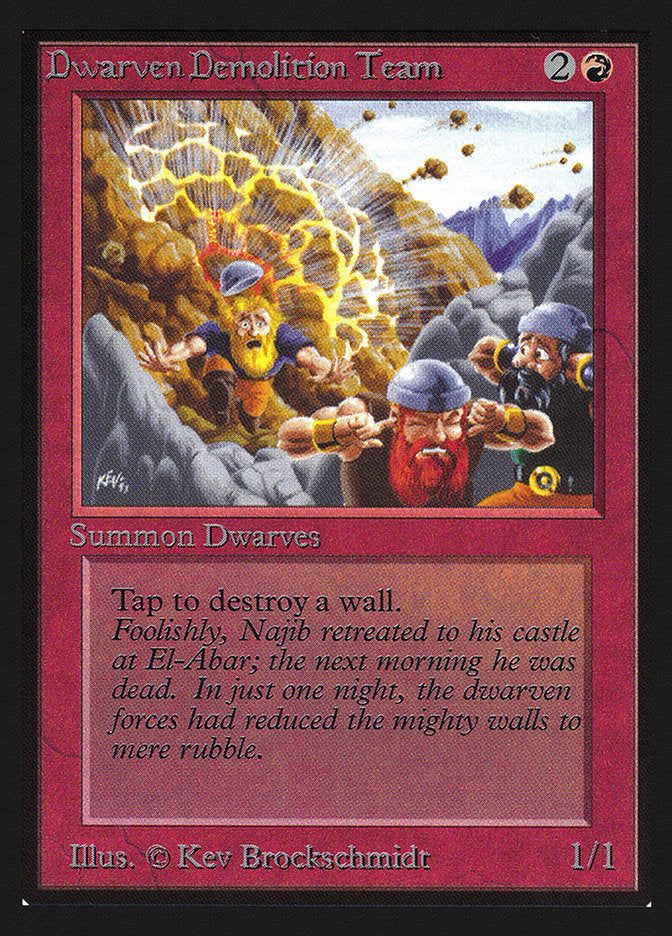 Dwarven Demolition Team [Collectors' Edition] MTG Single Magic: The Gathering    | Red Claw Gaming