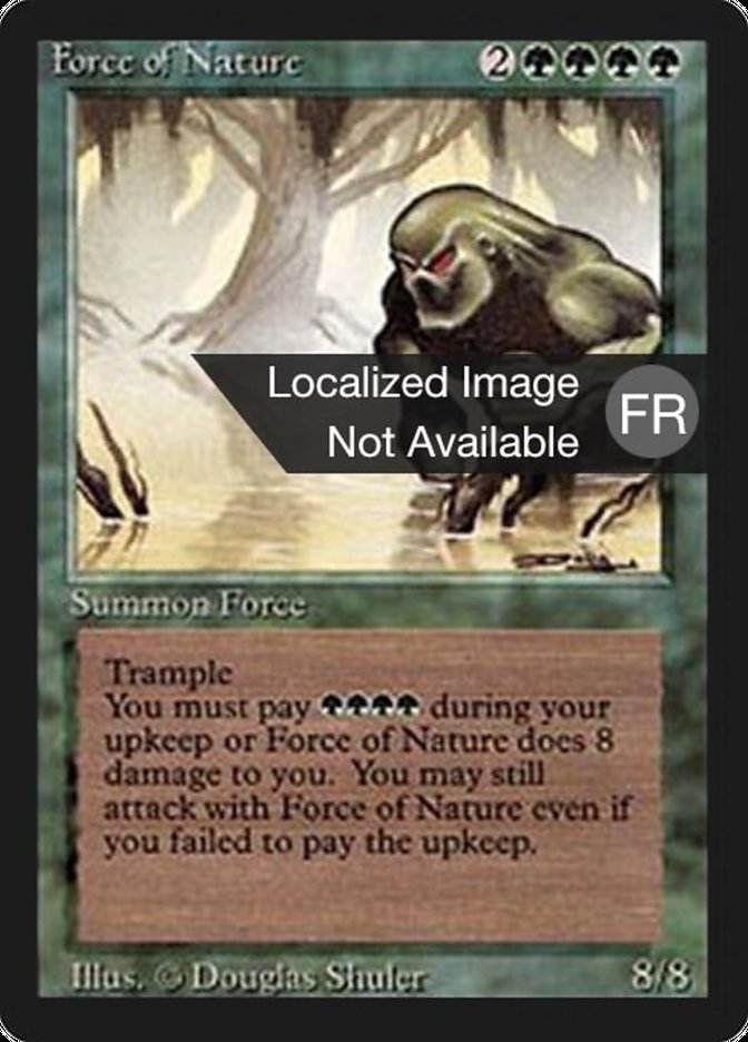 Force of Nature [Foreign Black Border] MTG Single Magic: The Gathering    | Red Claw Gaming