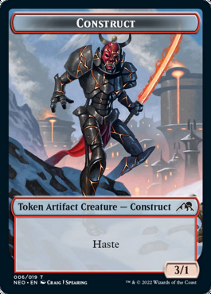 Construct Token (006) [Kamigawa: Neon Dynasty Tokens] MTG Single Magic: The Gathering    | Red Claw Gaming