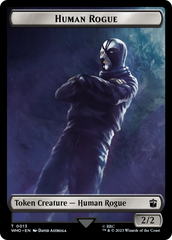 Human Rogue // Clue (0021) Double-Sided Token [Doctor Who Tokens] MTG Single Magic: The Gathering    | Red Claw Gaming