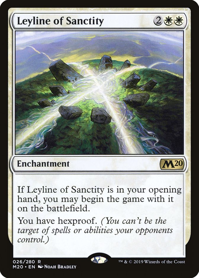 Leyline of Sanctity [Core Set 2020] MTG Single Magic: The Gathering    | Red Claw Gaming