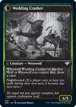 Wolfkin Outcast // Wedding Crasher [Innistrad: Double Feature] MTG Single Magic: The Gathering    | Red Claw Gaming