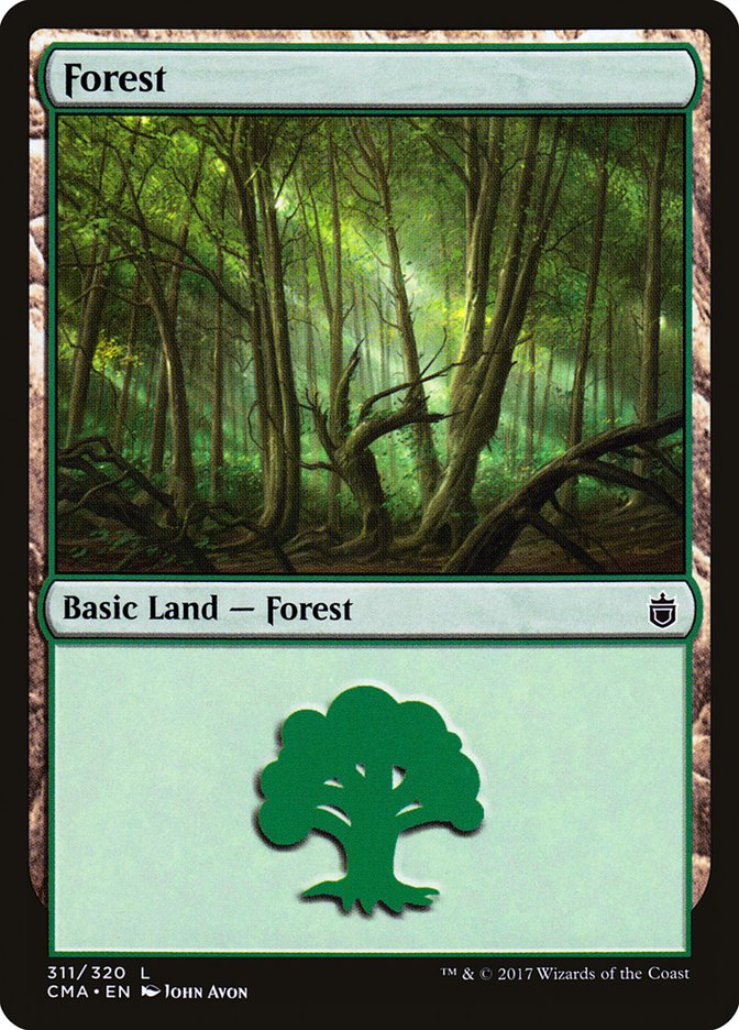 Forest (311) [Commander Anthology] MTG Single Magic: The Gathering    | Red Claw Gaming