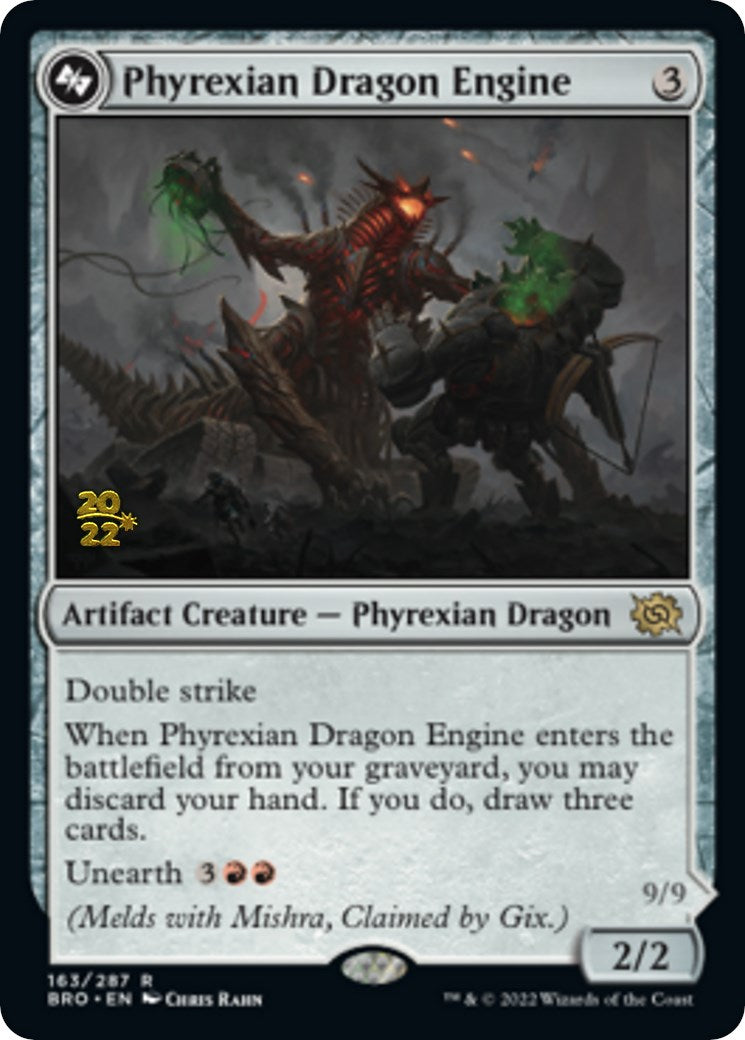 Phyrexian Dragon Engine [The Brothers' War Prerelease Promos] MTG Single Magic: The Gathering    | Red Claw Gaming