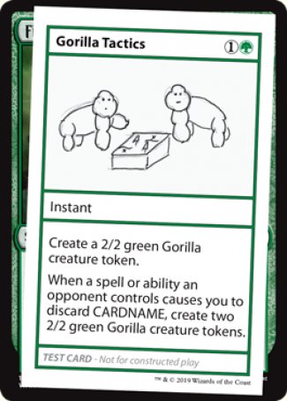 Gorilla Tactics (2021 Edition) [Mystery Booster Playtest Cards] MTG Single Magic: The Gathering    | Red Claw Gaming