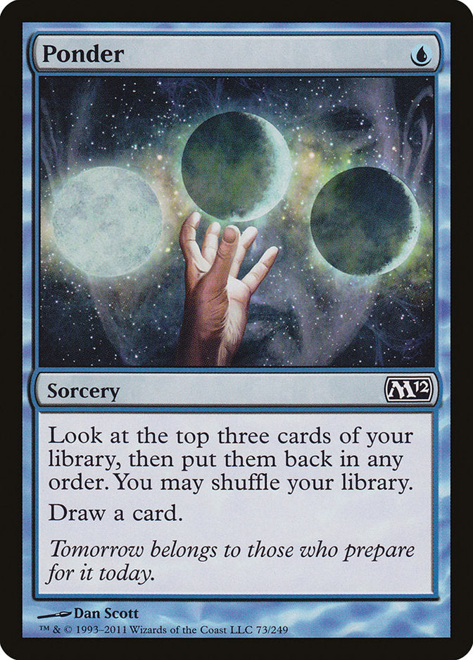 Ponder [Magic 2012] MTG Single Magic: The Gathering    | Red Claw Gaming