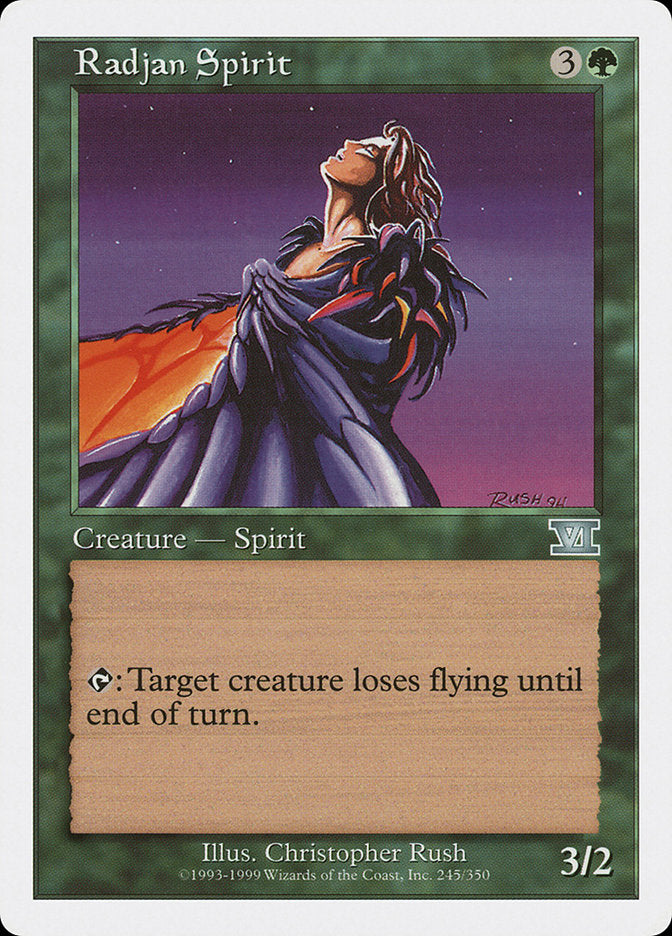 Radjan Spirit [Classic Sixth Edition] MTG Single Magic: The Gathering    | Red Claw Gaming