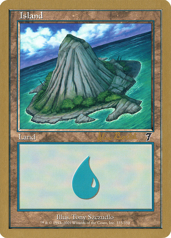 Island (ab335a) (Alex Borteh) [World Championship Decks 2001] MTG Single Magic: The Gathering    | Red Claw Gaming