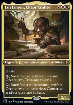 Jan Jansen, Chaos Crafter (Foil Etched) [Commander Legends: Battle for Baldur's Gate] MTG Single Magic: The Gathering    | Red Claw Gaming