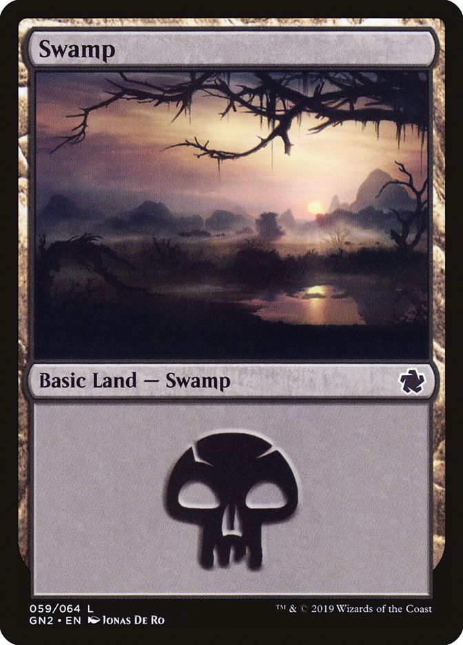 Swamp (59) [Game Night 2019] MTG Single Magic: The Gathering    | Red Claw Gaming