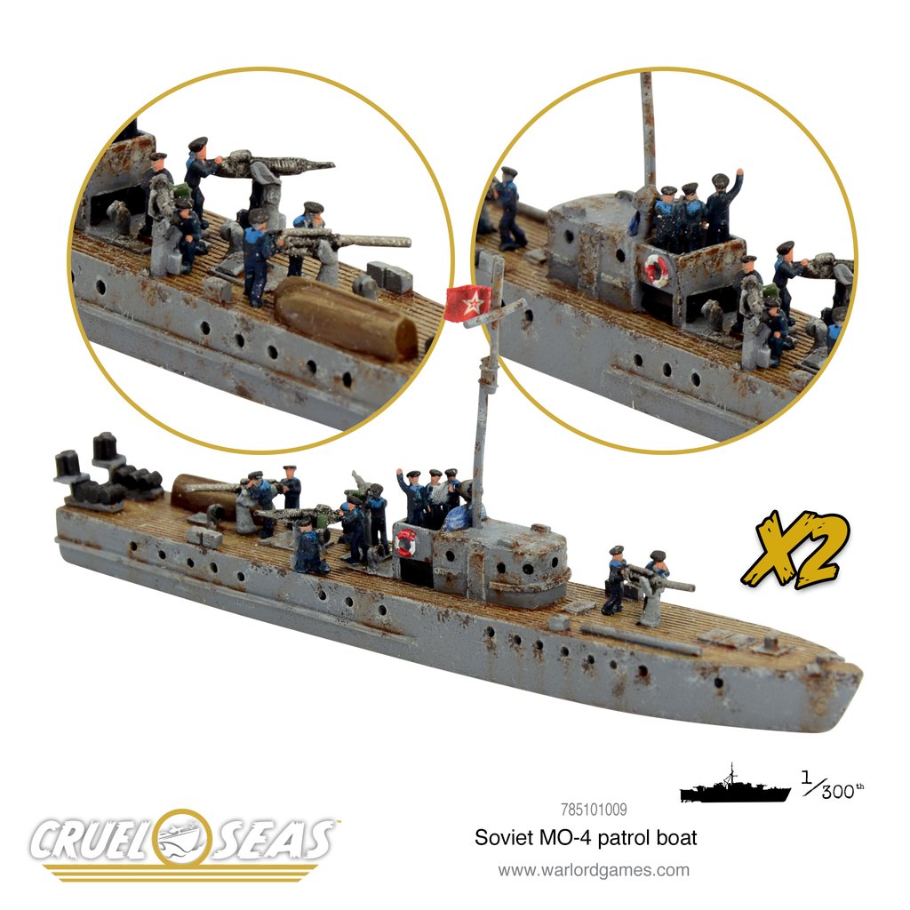 Soviet MO-4 Patrol Boat Cruel Seas Warlord Games    | Red Claw Gaming