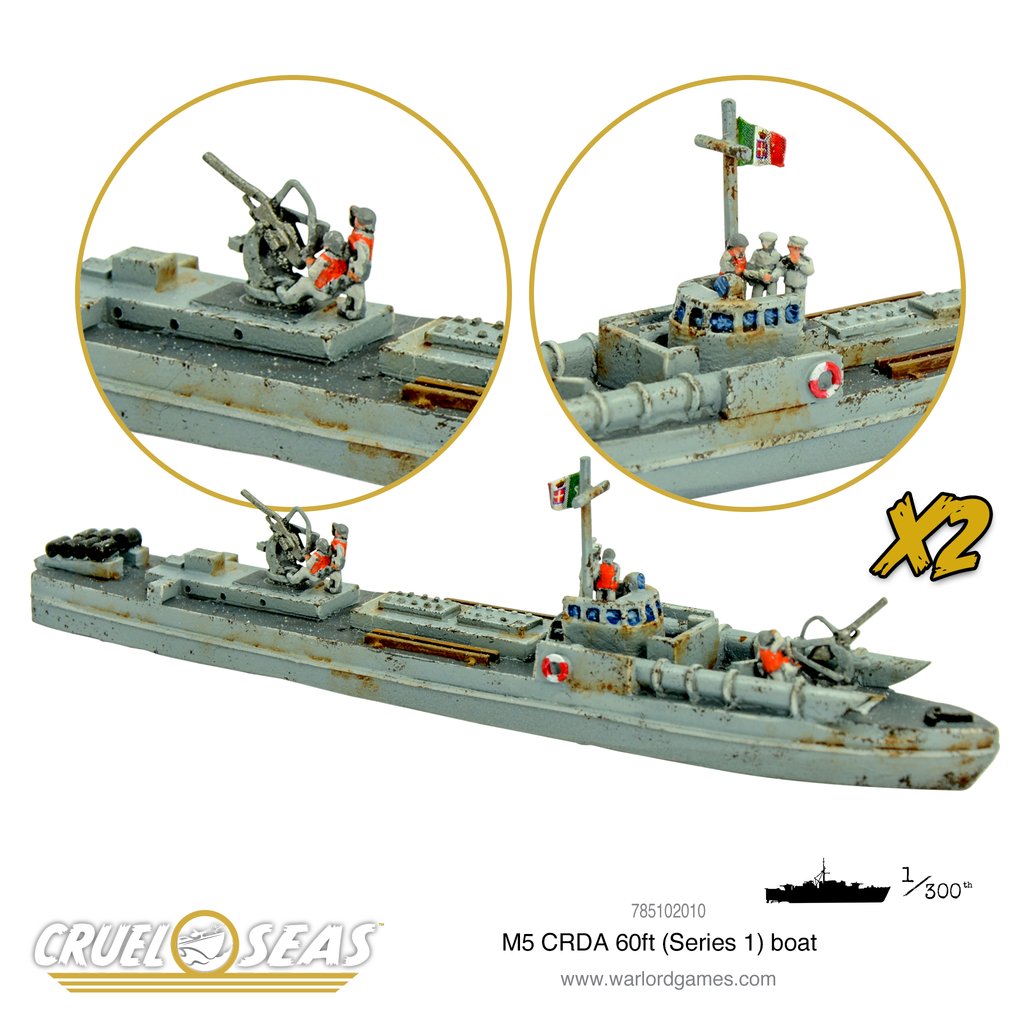 M5 CRDA 60t (Series 1) Boat Cruel Seas Warlord Games    | Red Claw Gaming