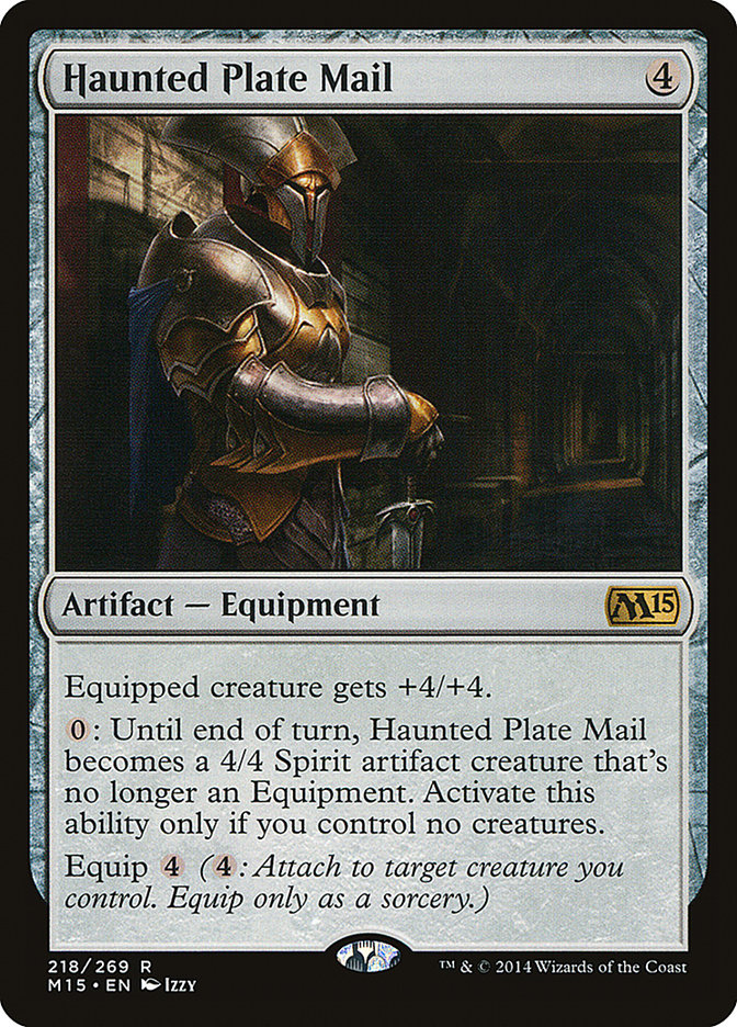 Haunted Plate Mail [Magic 2015] MTG Single Magic: The Gathering    | Red Claw Gaming