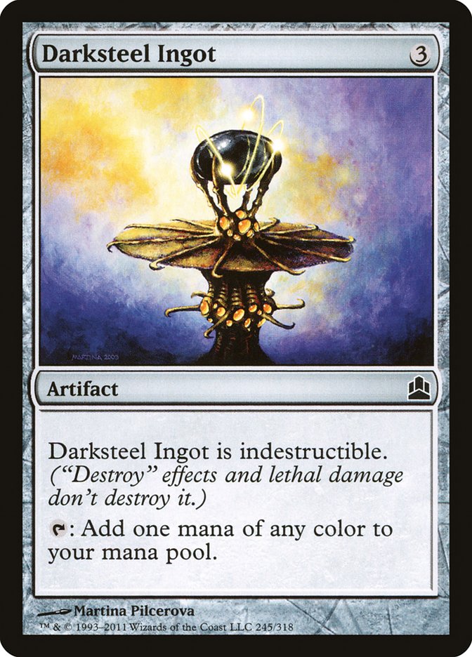 Darksteel Ingot [Commander 2011] MTG Single Magic: The Gathering    | Red Claw Gaming