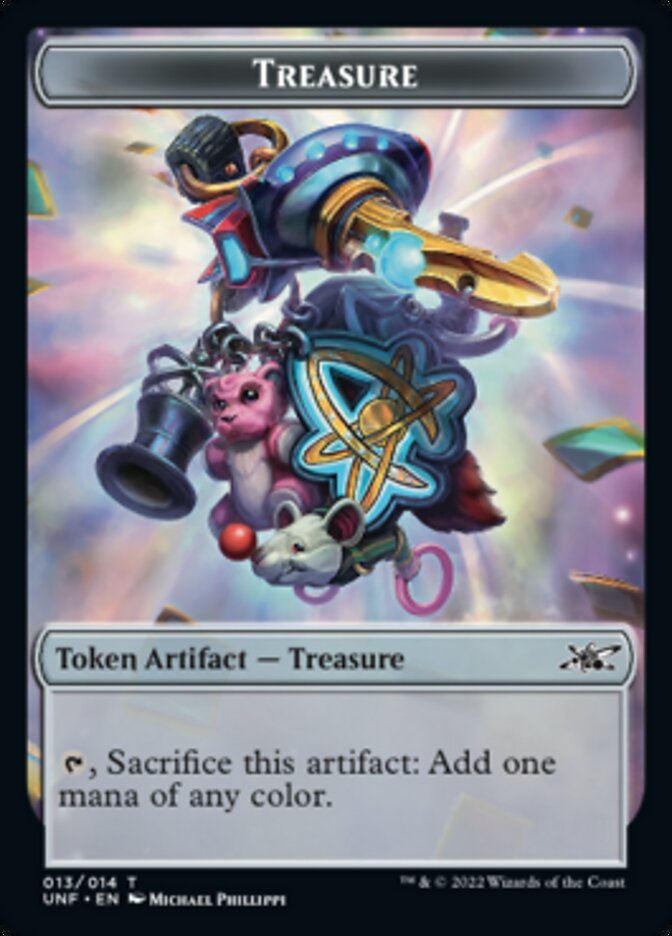 Treasure (013) Token [Unfinity Tokens] MTG Single Magic: The Gathering    | Red Claw Gaming