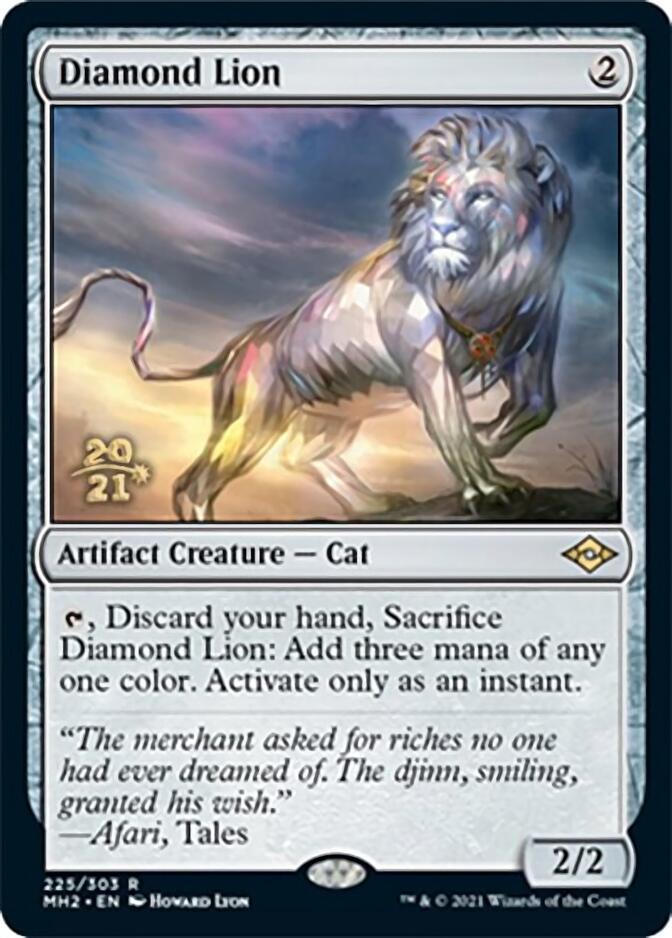 Diamond Lion [Modern Horizons 2 Prerelease Promos] MTG Single Magic: The Gathering    | Red Claw Gaming