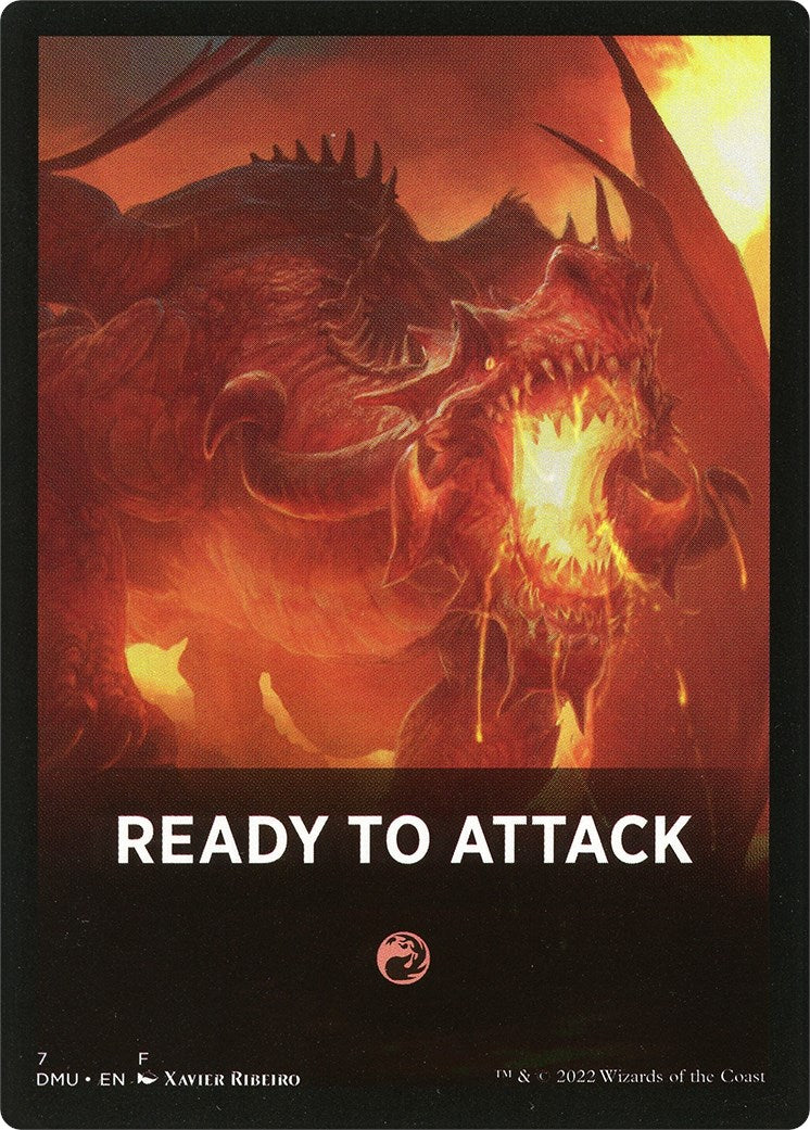 Ready to Attack Theme Card [Dominaria United Tokens] MTG Single Magic: The Gathering    | Red Claw Gaming