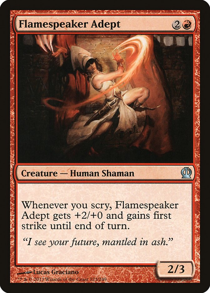 Flamespeaker Adept [Theros] MTG Single Magic: The Gathering    | Red Claw Gaming