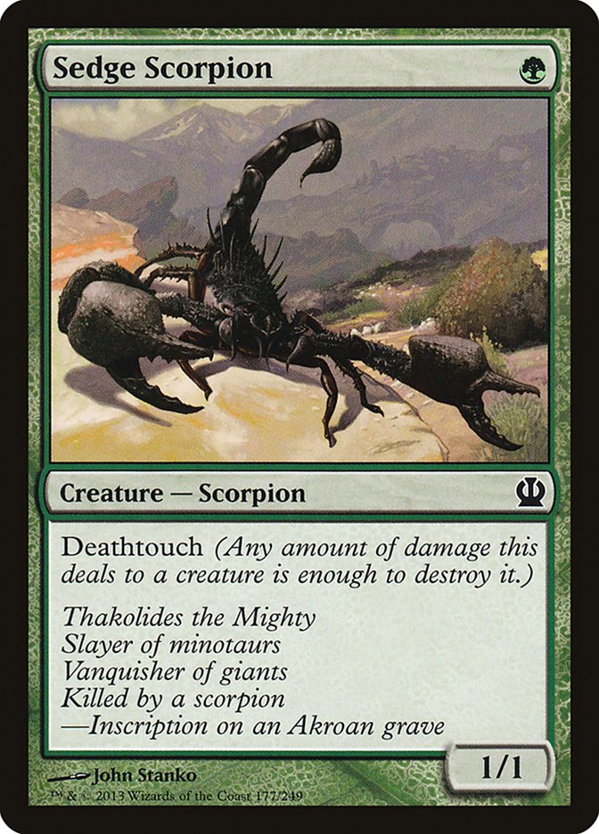 Sedge Scorpion [Theros] MTG Single Magic: The Gathering    | Red Claw Gaming