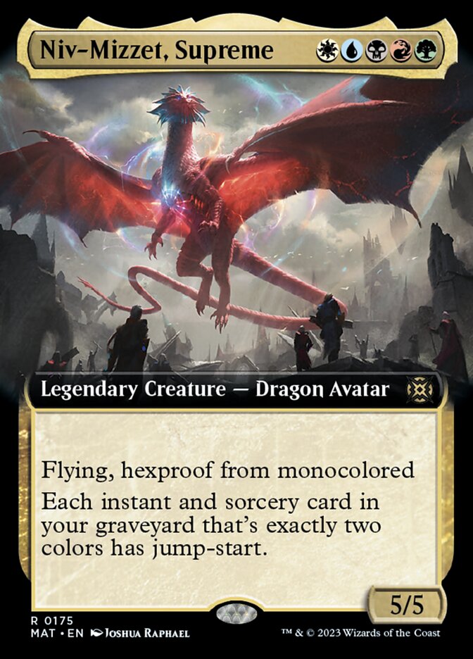 Niv-Mizzet, Supreme (Extended Art) [March of the Machine: The Aftermath] MTG Single Magic: The Gathering    | Red Claw Gaming