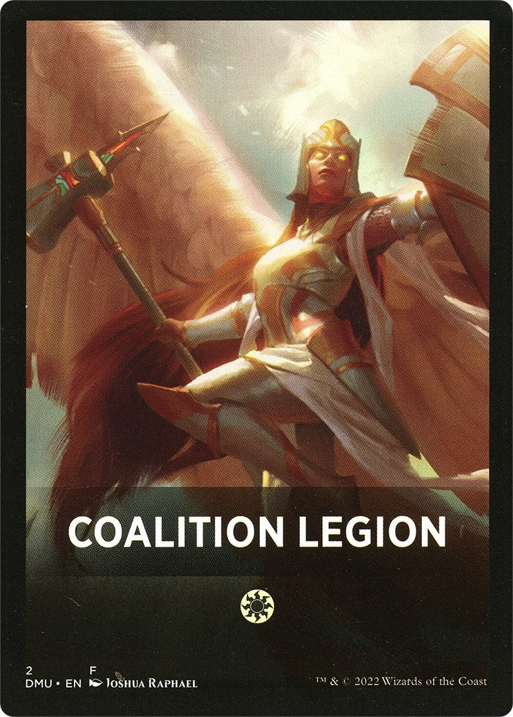 Coalition Legion Theme Card [Dominaria United Tokens] MTG Single Magic: The Gathering    | Red Claw Gaming