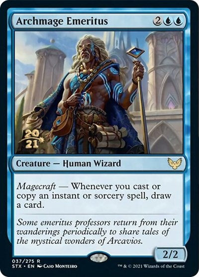 Archmage Emeritus [Strixhaven: School of Mages Prerelease Promos] MTG Single Magic: The Gathering    | Red Claw Gaming