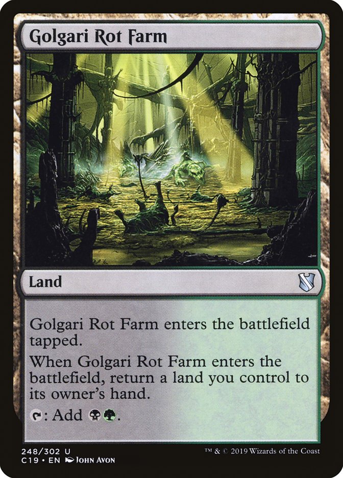 Golgari Rot Farm [Commander 2019] MTG Single Magic: The Gathering    | Red Claw Gaming