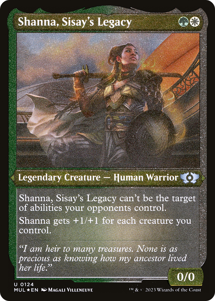 Shanna, Sisay's Legacy (Foil Etched) [Multiverse Legends] MTG Single Magic: The Gathering    | Red Claw Gaming